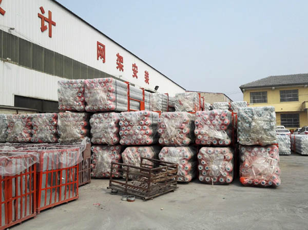 集安网架成品待发